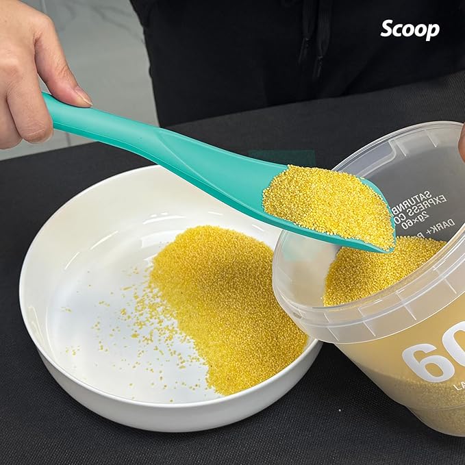 Cooking Spoon for Nonstick Cookwares, VOVOLY Silicone Spoon for Mixing - Image 9