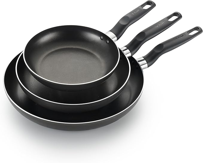 T-Fal Classic Nonstick Fry Pan Set 3 Piece: 8, & 12 Inch, Oven Broiler Safe 350F by T-falbrand