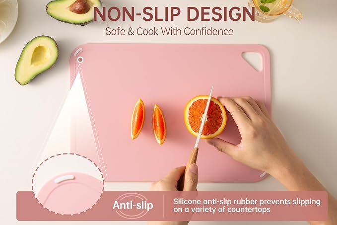 THETCHRY Plastic Cutting Board Set, Cutting Board - Image 3