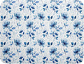 Blue Floral Dish Drying Mat 18x24 inch Flower Leaves Dish Rack Pad Microfiber by Giwawa