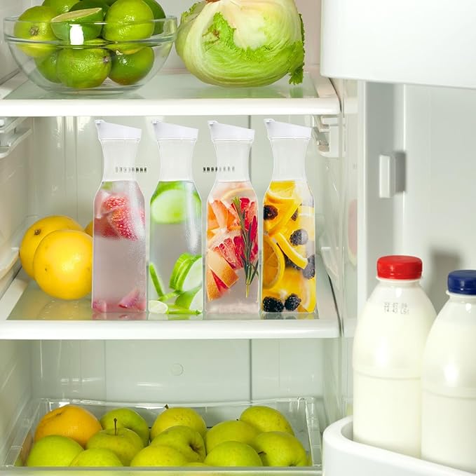 YOUEON 8 Pack 50 Oz Plastic Water Carafe - Image 8