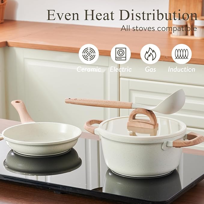 Pots and Pans Set Non Stick Ceramic Cookware Set 22-Piece Nonstick Kitchen - Image 5
