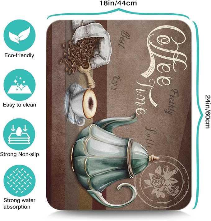 Coffee Mat 24inx18in, Coffee Bar Mat - Image 5