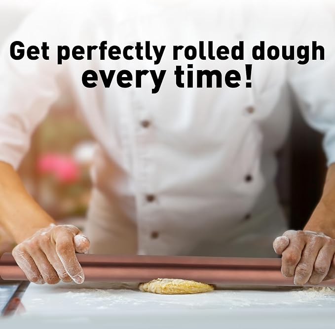 Zulay Kitchen 15.9 inch Professional Stainless Steel Rolling Pin - Image 2