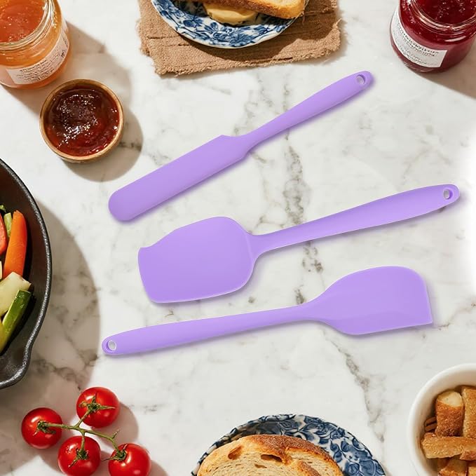 Spatulas Silicone Heat Resistant, Rubber Spatula Food Grade, Handle - Image 6