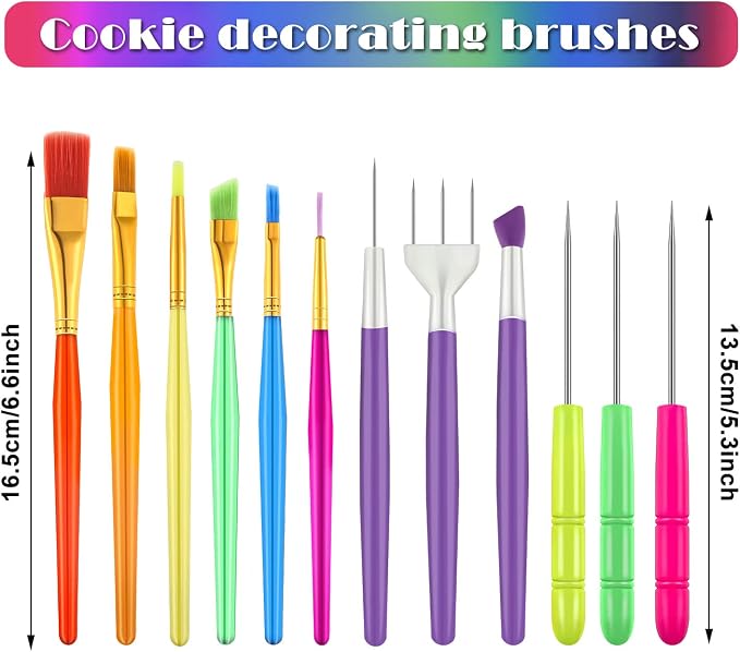 Boao 15 Pcs Cookie Decorating Supplies Tool Set Includes 6 Cookie Decorating - Image 7