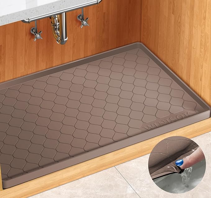 Winisok Silicone Under Sink Mat 34" x 19", kitchen Essentials and Gadgets by Winisok