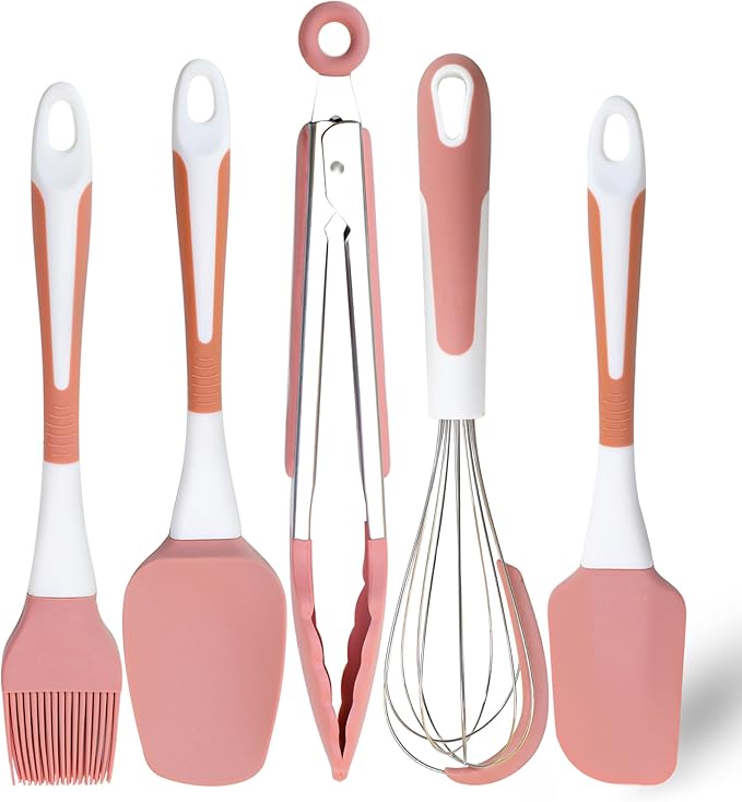Silicone Spatula Set, Soft & Strong, Nonstick Cookware, Dishwasher Safe by XoYoZo