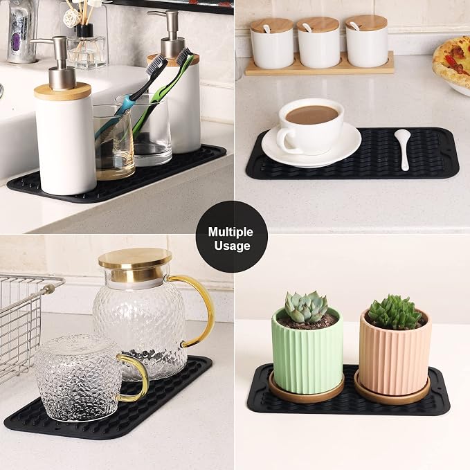 ZLR 2 Pcs Silicone Sponge Holder & Sink Caddy Tray - Image 7