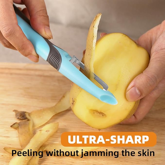 Trez Treamer Vegetable Peelers for Kitchen, Ultra-thin Peeling - Image 3