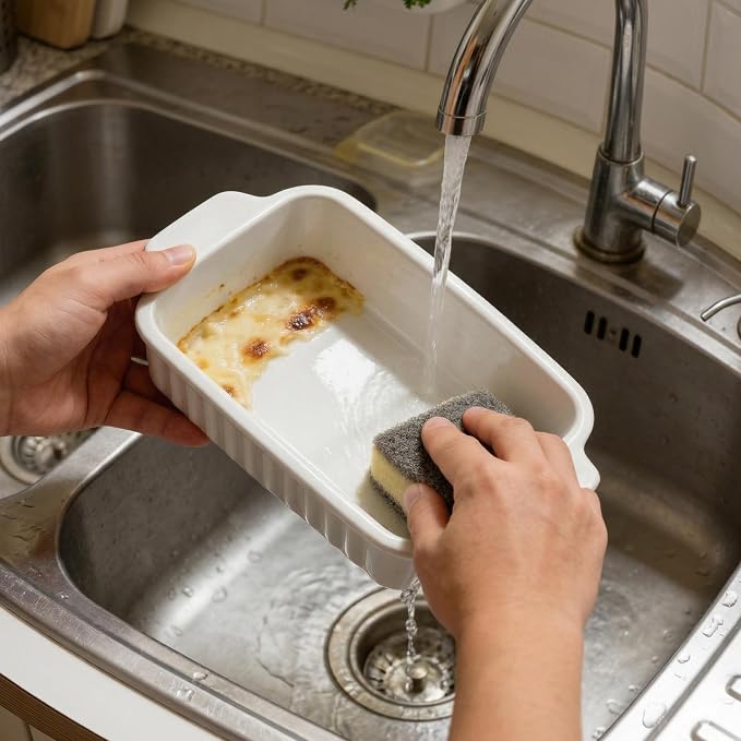 Small Casserole Dishes for Oven - 30 Oz Ceramic Baking Dish - 9x5 Rectangular - Image 7
