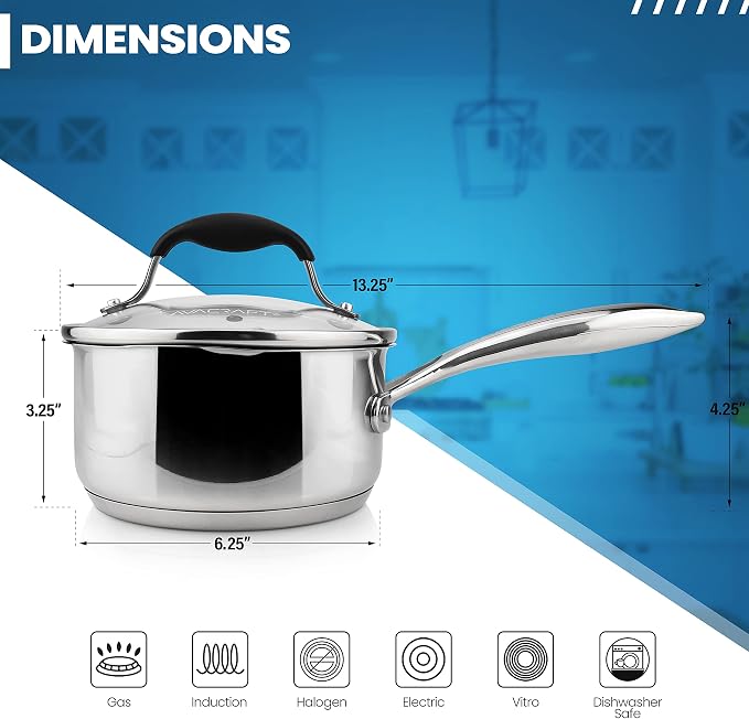 AVACRAFT Stainless Steel Saucepan - Image 3