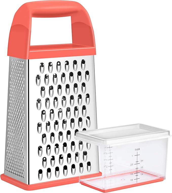 Urbanstrive Cheese Grater With Container, Professional Cheese Grater with Handle by Urbanstrive
