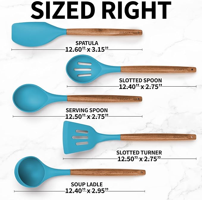 Zulay Kitchen Non-Stick Cooking Utensils Set - Image 8