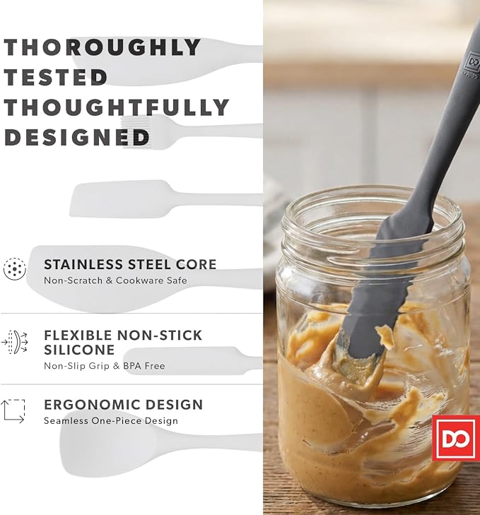 DI ORO 6-Piece Silicone Spatula Set - Image 6