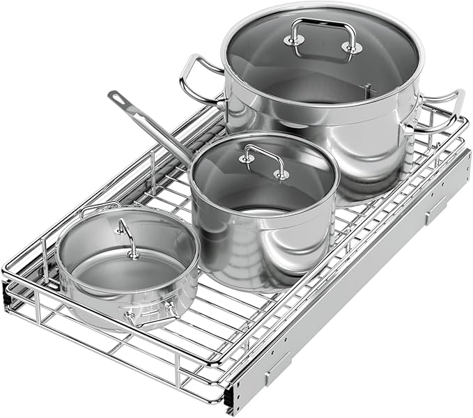 ZOINLIY Pull Out Cabinet Organizer, Versatile Slide Out Kitchen Organizers and by ZOINLIY