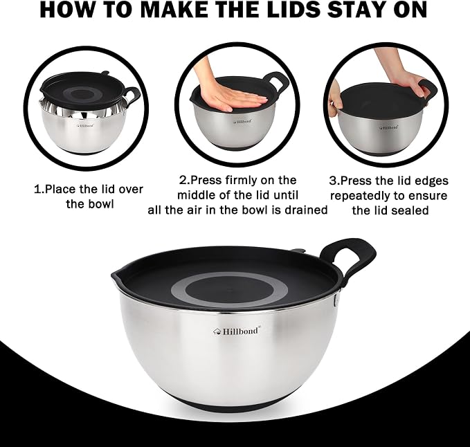 Hillbond Stainless Steel Bowls - Image 5