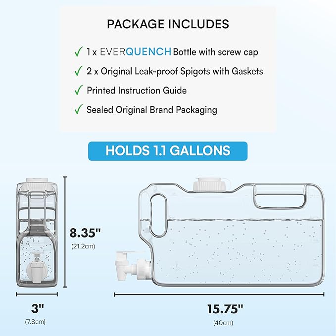 Refrigerator Water Dispenser 1.1 Gallon Bottle - Image 2