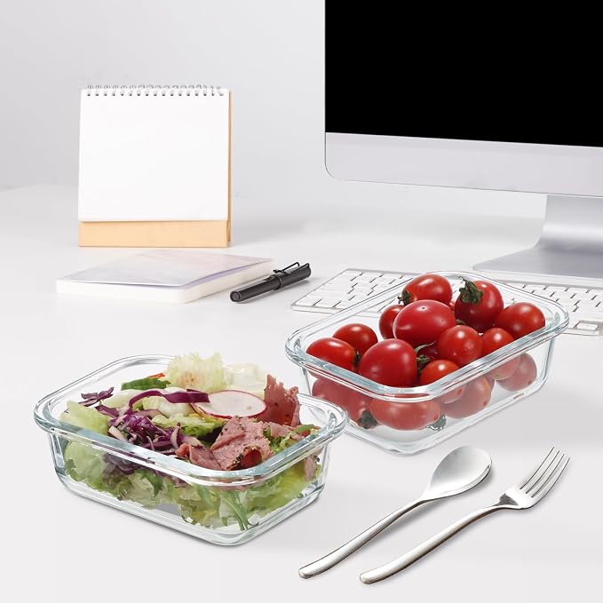 GULFLIN 12 Pack 22oz Glass Meal Prep Containers, Food Storage Containers - Image 6