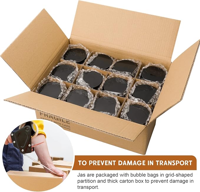 24 Pack, 8 OZ Thick Glass Jars - Image 7