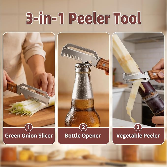 Multifunctional Vegetable Peeler, 3 in 1 Potato Peeler - Image 4