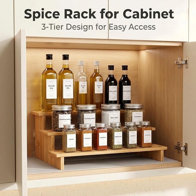 JinDoWin 3 Tiered Spice Rack Organizer - Image 2