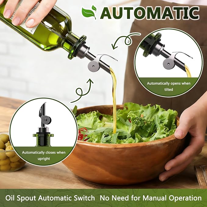 COOLMI Oil Dispenser for Kitchen - 12oz/350ml - Image 2