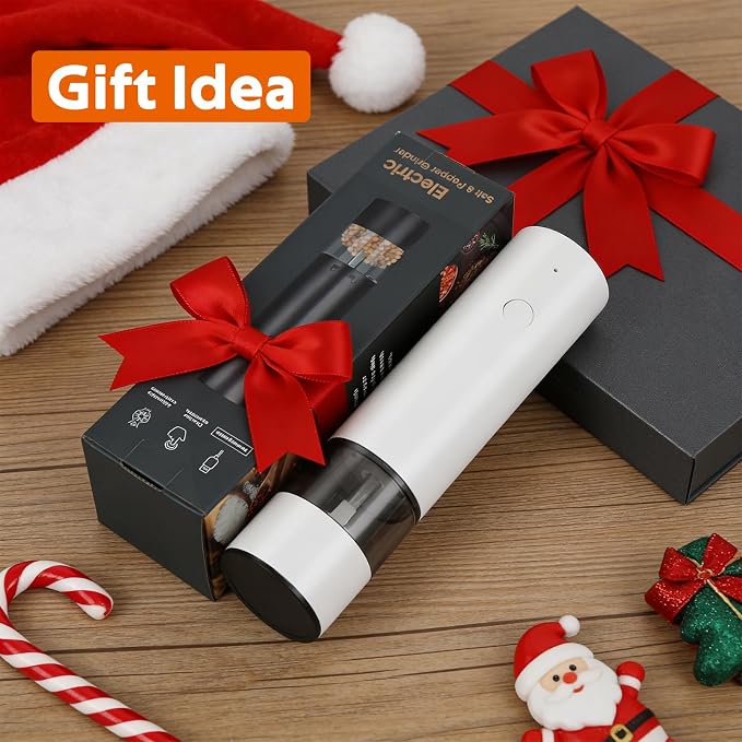 Rechargeable Electric Salt and Pepper Grinder Set, Automatic Pepper Mill - Image 7