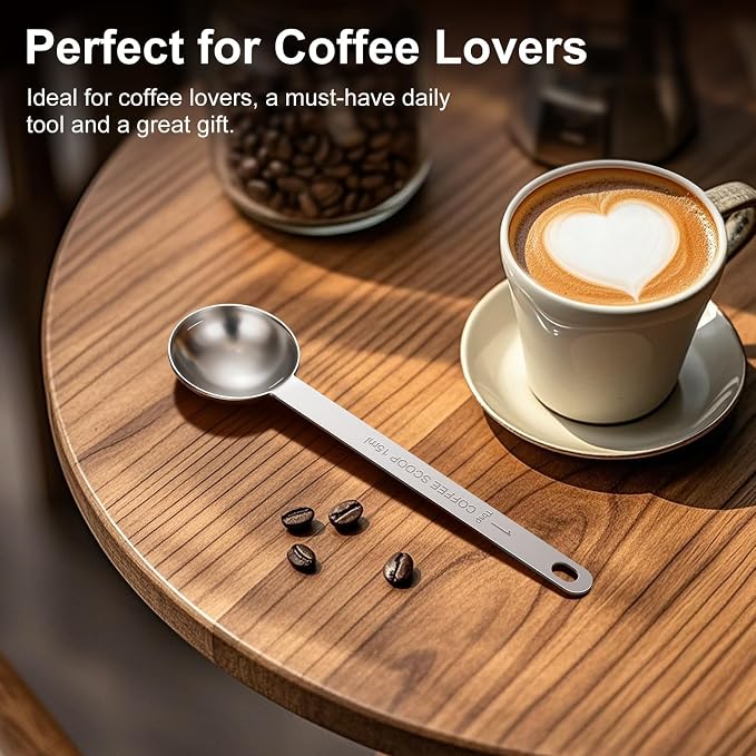 4PCS Coffee Scoop Spoons, 15ML Stainless Steel Measuring Spoons - Image 7