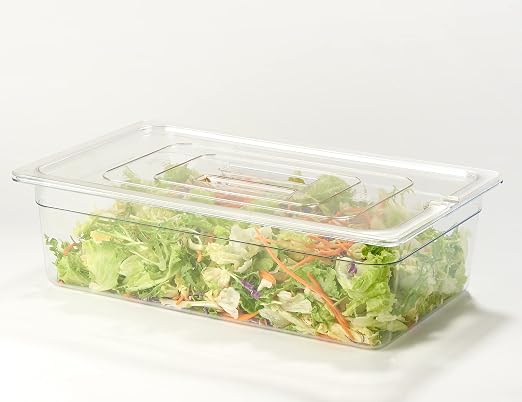 CURTA 6 Pack NSF Notched Food Pan Cover, Full Size Clear Polycarbonate Lid - Image 3