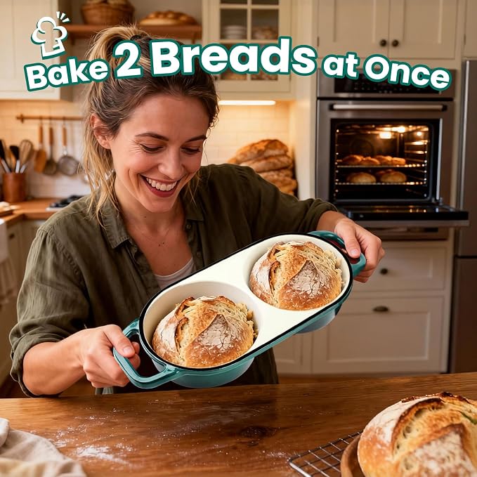 YONILL Mini Double Dutch Oven for Sourdough Bread Baking - Image 2