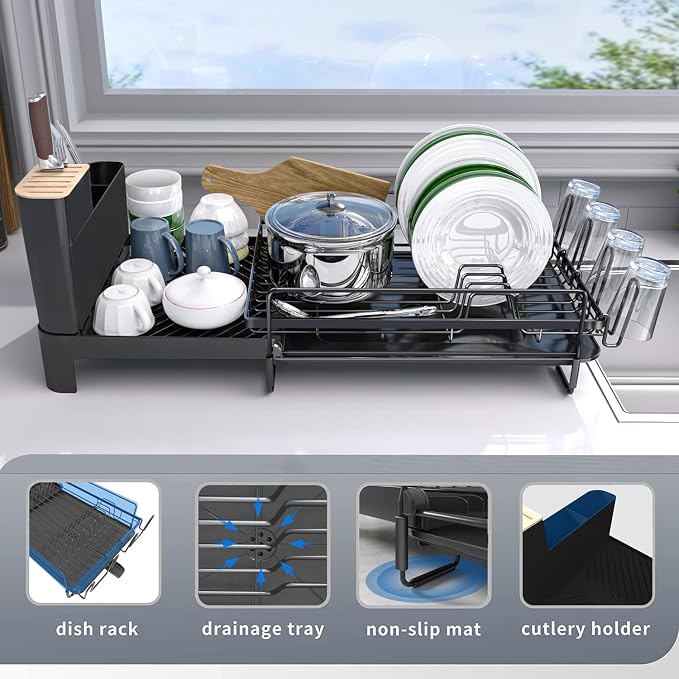 Runnatal Large Detachable Dish Rack - Image 6