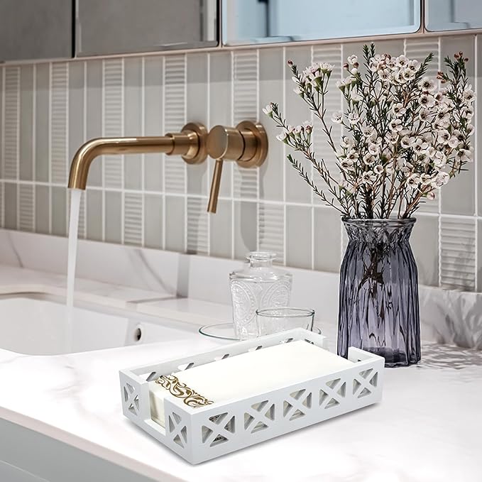 Guest Towel Holder Tray for Bathroom Napkin Holder Modern Disposable Hand Towel - Image 6