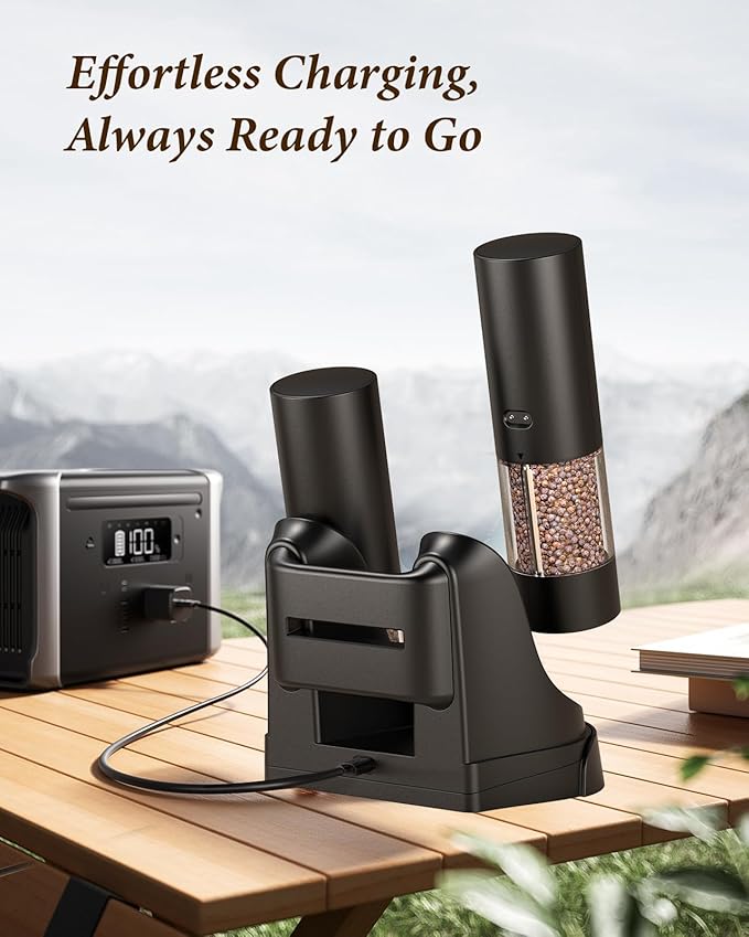Electric Salt and Pepper Grinder Set - Image 8