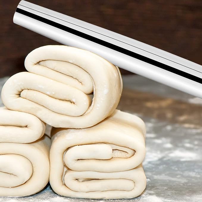 Fox Run Stainless Steel Rolling Pin, Tapered French Rolling Pin - Image 6