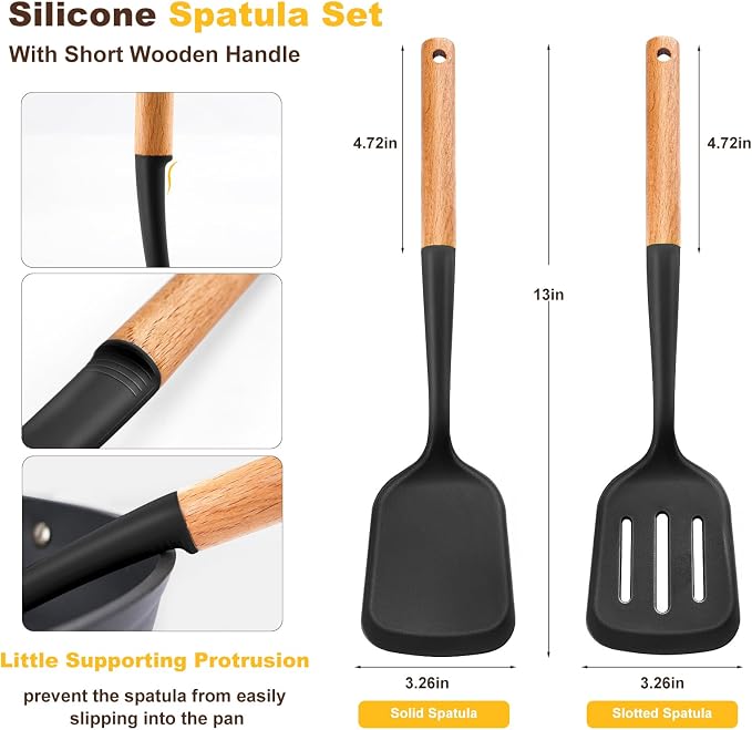 Pack of 2 Silicone Spatula Set - Image 2