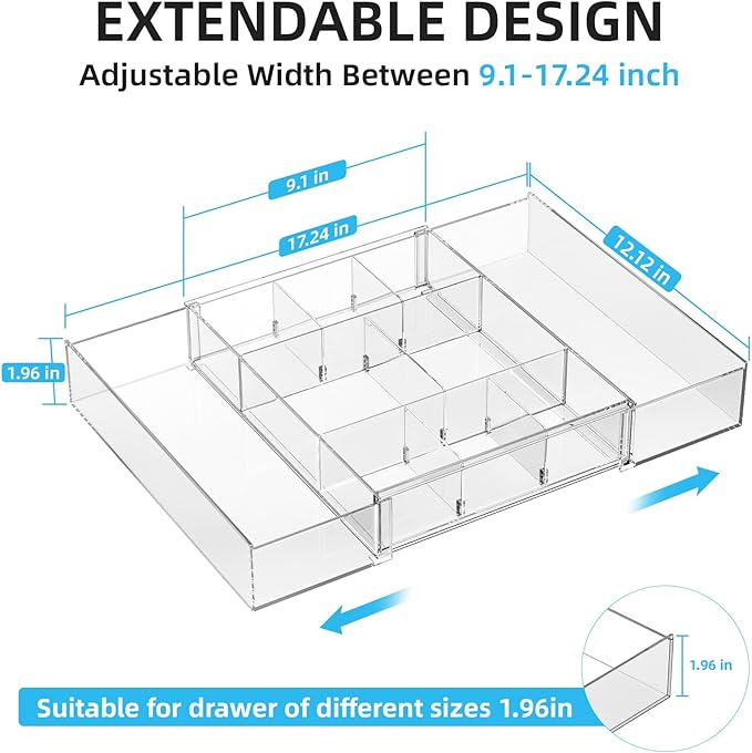 Marbrasse Expandable Desk Drawer Organizer, Desk Organizers and Accessories - Image 2