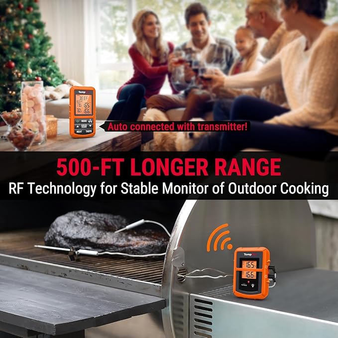 TempPro TP20 500FT Wireless Meat Thermometer - Image 3