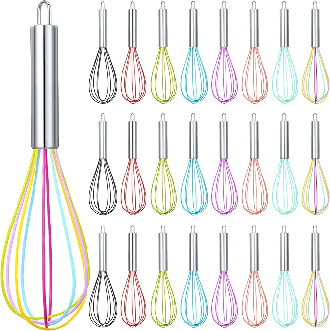 Domensi 24 Pcs 8 Inch Whisks Bulk by Domensi