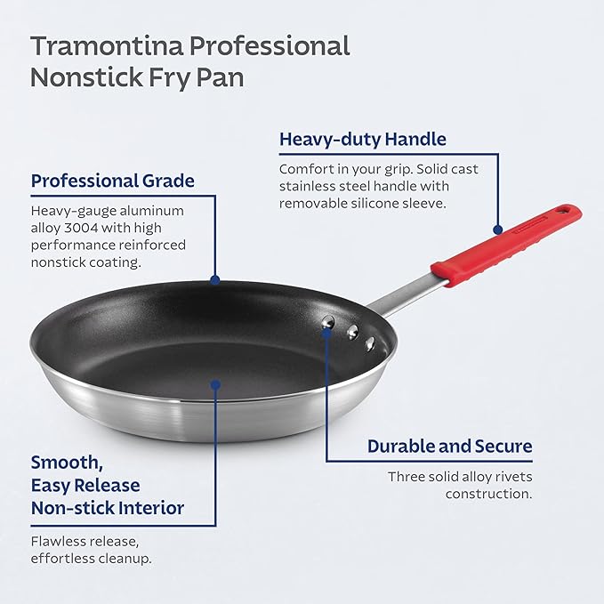 Tramontina Professional 12-Inch Non Stick Large Frying Pan, Heavy-Gauge - Image 3