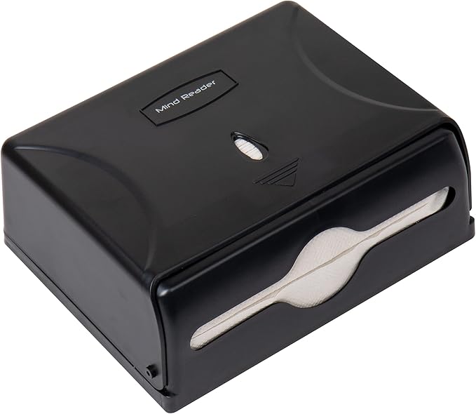 Mind Reader Paper Towel Dispenser, Tri-Fold Towel Holder, Wall Mount - Image 5