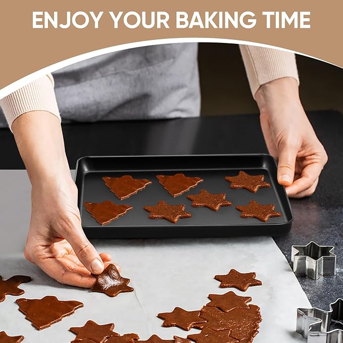 E-far Baking Sheet Set of 2, Nonstick Carbon Steel Baking Trays - Image 6