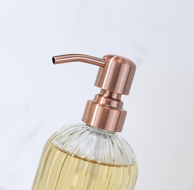 Copper Glass Bathroom Soap Dispenser - Image 7