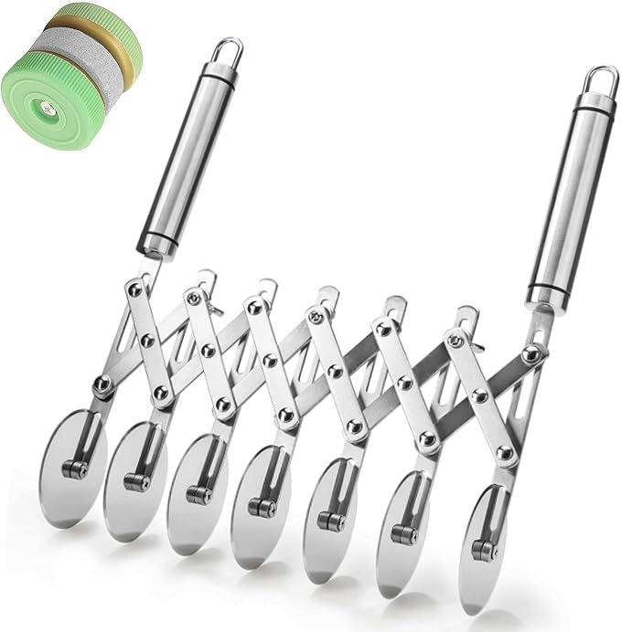Star Brand Pastry Cutter with Grinder Spaghetti Dough Roller Knife Stainless - Image 9