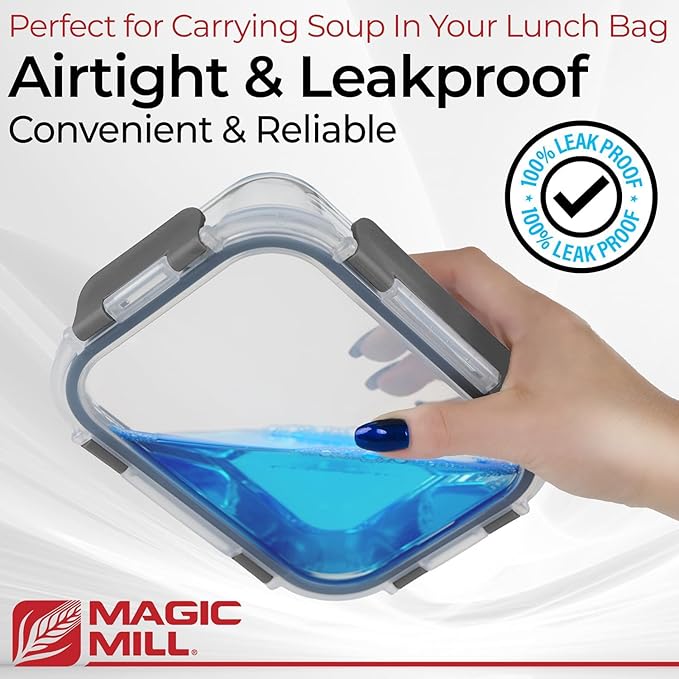 Magic Mill Premium Borosilicate Glass Food Storage Containers - Image 5