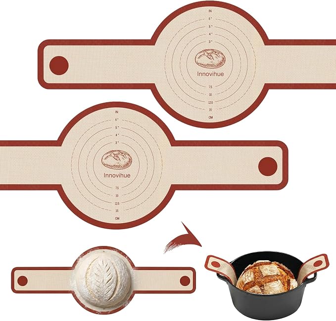 Silicone Bread Sling for Dutch Oven by InnovihueFlossPicks