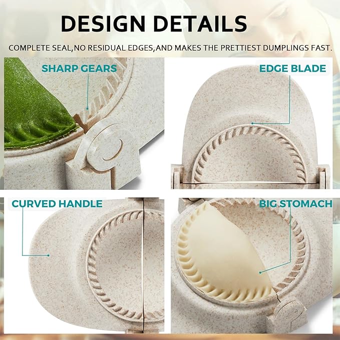 Empanada Maker Press, 5 Inch Extra Large Dumpling Maker Set - Image 4