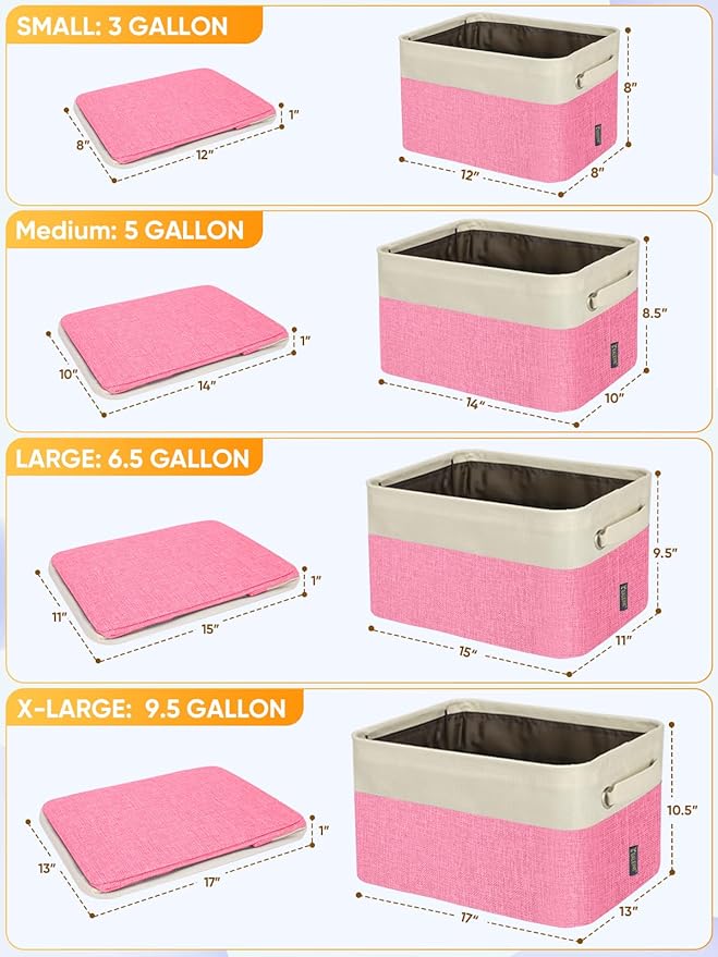 BALEINE 1 Pack Fabric Closet Storage Bins - Image 2