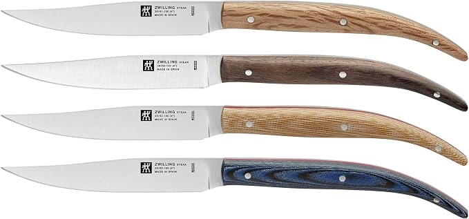 ZWILLING Toro Steak Knife Set of 4, Beechwood Presentation Box by Zwilling