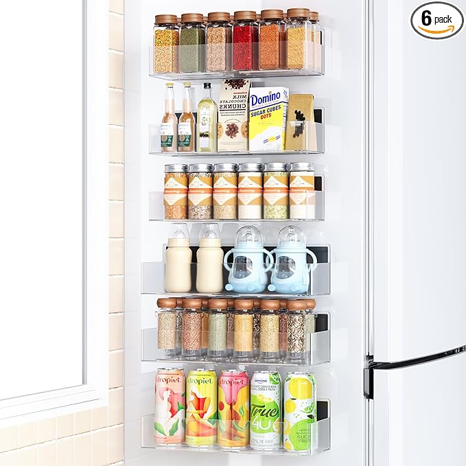 Mystozer Magnetic Spice Rack for Refrigerator, Kitchen Organizer and Storage by Mystozer